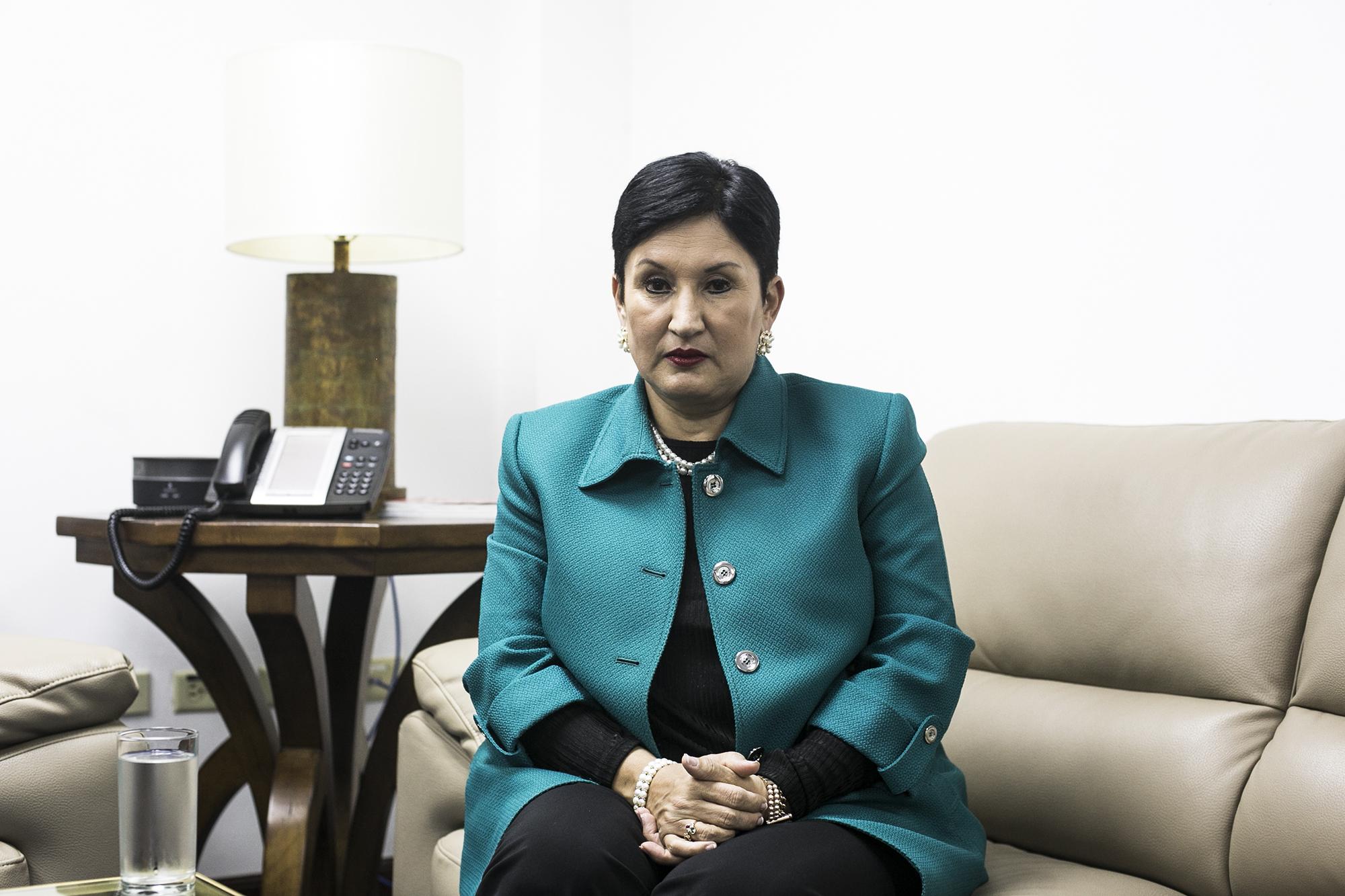Thelma Aldana Hernández  llegó al cargo de fiscal general del MP en 2014. Foto de archivo.