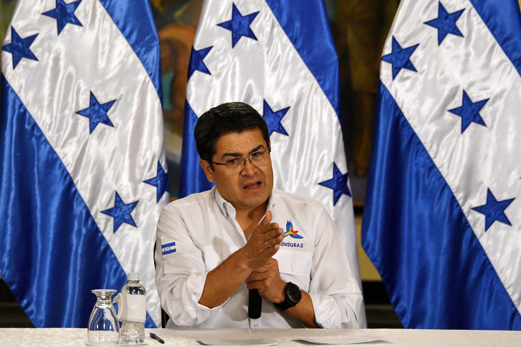 Juan Orlando Hernández, presidente de Honduras. Foto Orlando Sierra (AFP).