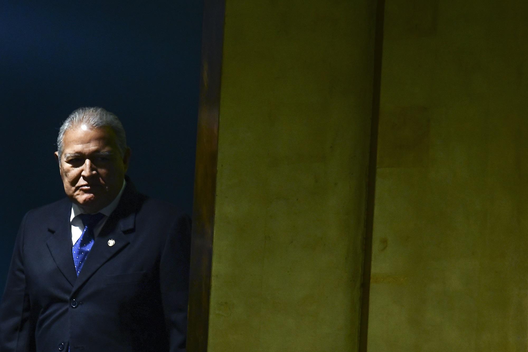 El presidente Salvador Sánchez Cerén, fotografiado en la sede de Naciones Unidas, en Nueva York, el 21 de septiembre de 2017. Foto: AFP/Jewel Samad