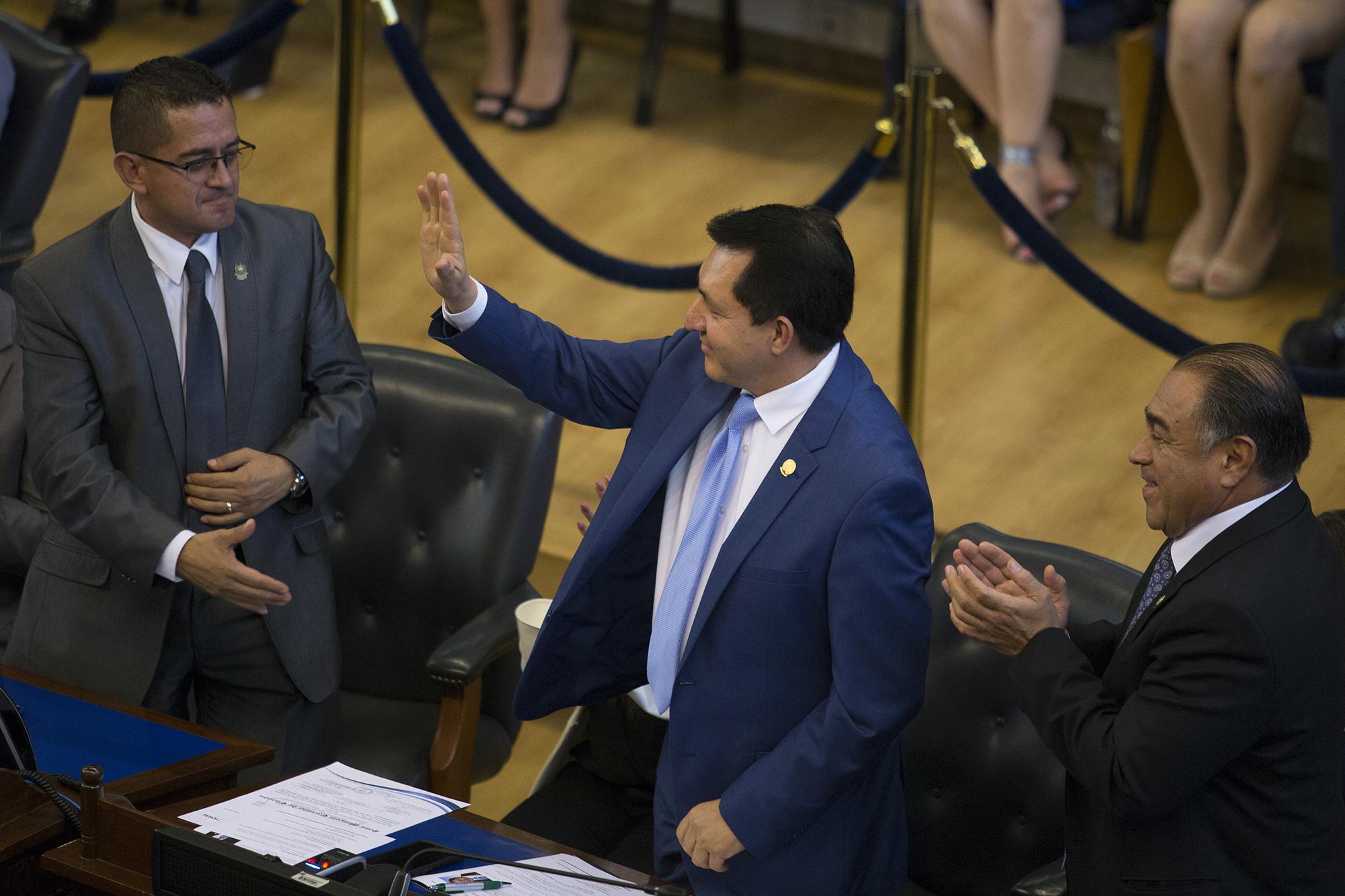 Mario Ponce, diputado por el partido PCN, será presidente de la Asamblea Legislativa del 1 de diciembre de 2019 hasta el 30 de abril de 2021. Foto de El Faro, por Carlos Barrera.
