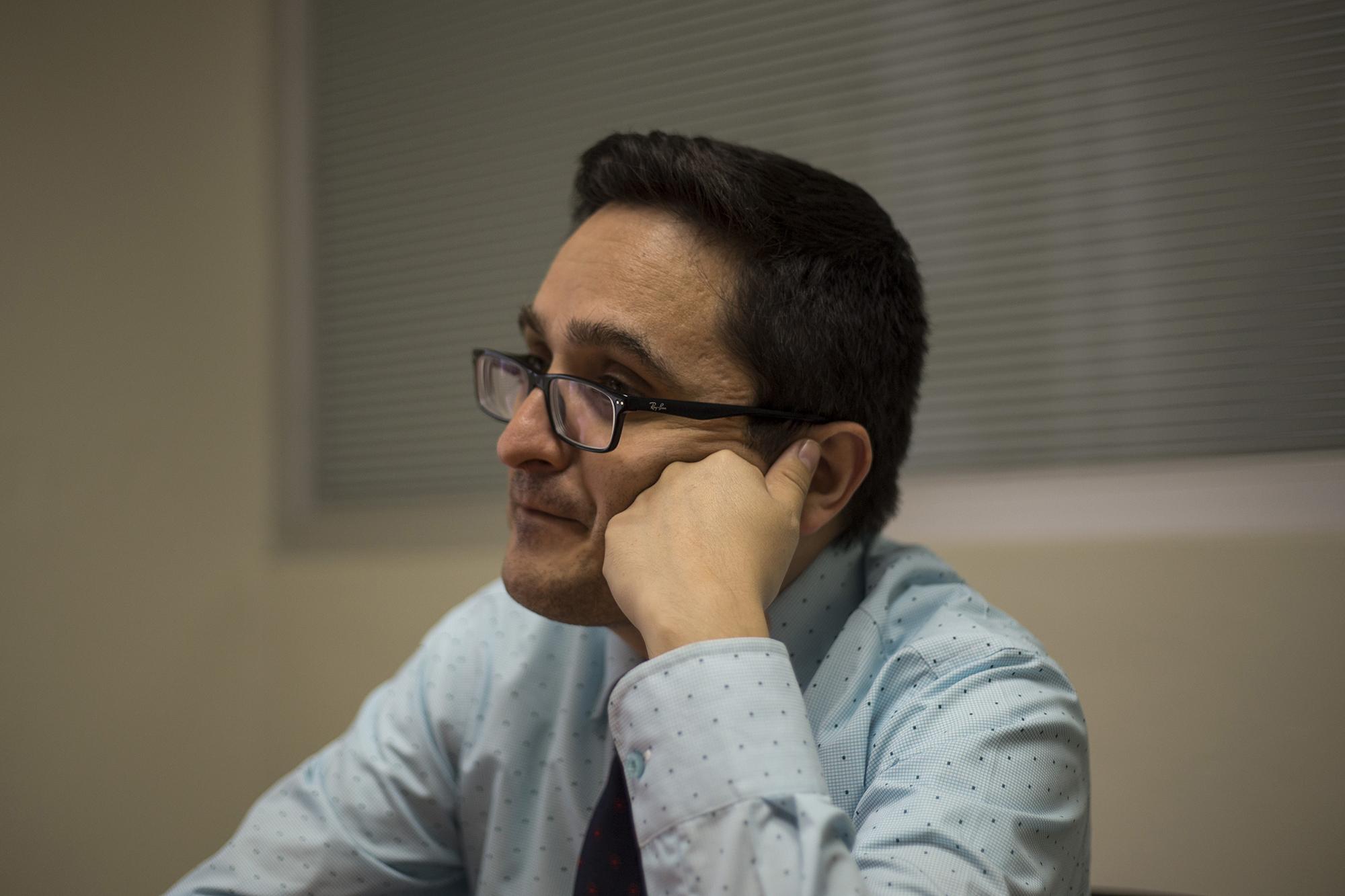 Juan Francisco Sandoval, jefe de la Fiscalía Especial Contra la Impunidad en Guatemala. Foto de El Faro, por Víctor Peña.
