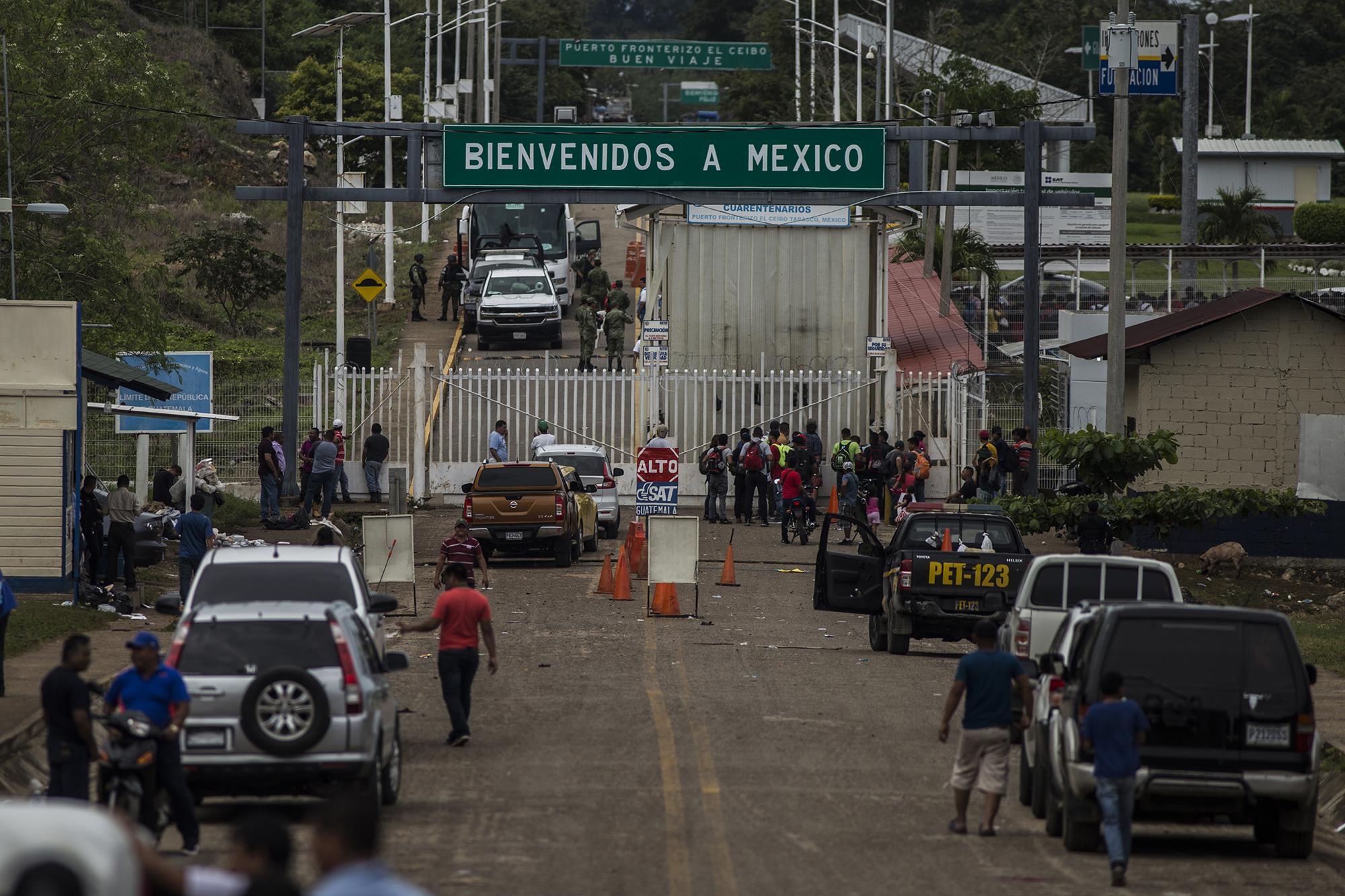 Minutes after the caravan crossed into Mexico, the main street of El Ceibo returned to normal, to the empty routine of a remote border town.
