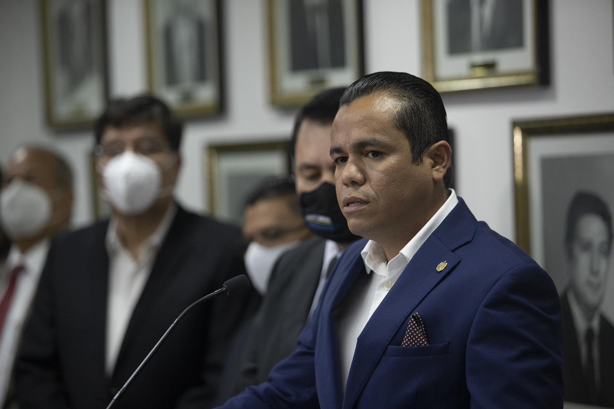 The Minister of Finance, Alejandro Zelaya, at the Legislative Assembly during the presentation of the 2021 Budget Law on September 30, 2020. Photo by El Faro: Carlos Barrera