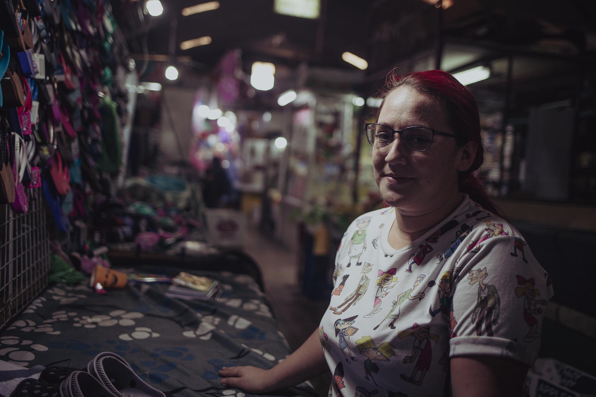 “In 2019, I voted so that Nayib would become president, and now giving him power is the priority, so that he can continue to pass laws in our favor, since the current Assembly has blocked him at every turn. But on the 28th, they’ll be ousted.” Gabriela Espinoza, 24, vendor at the San Miguelito market in San Salvador. 