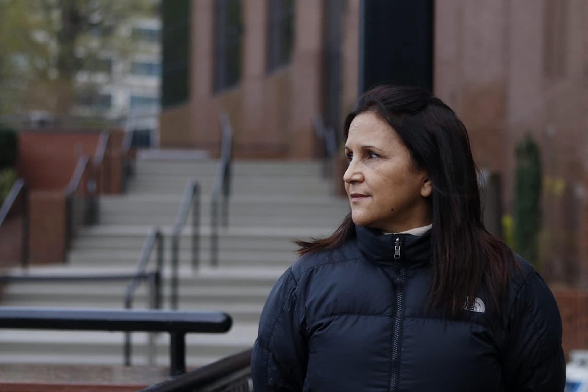 Guatemalan judge Gloria Porras near Washington, D.C. on the day of her interview with El Faro. Photo courtesy of GS.