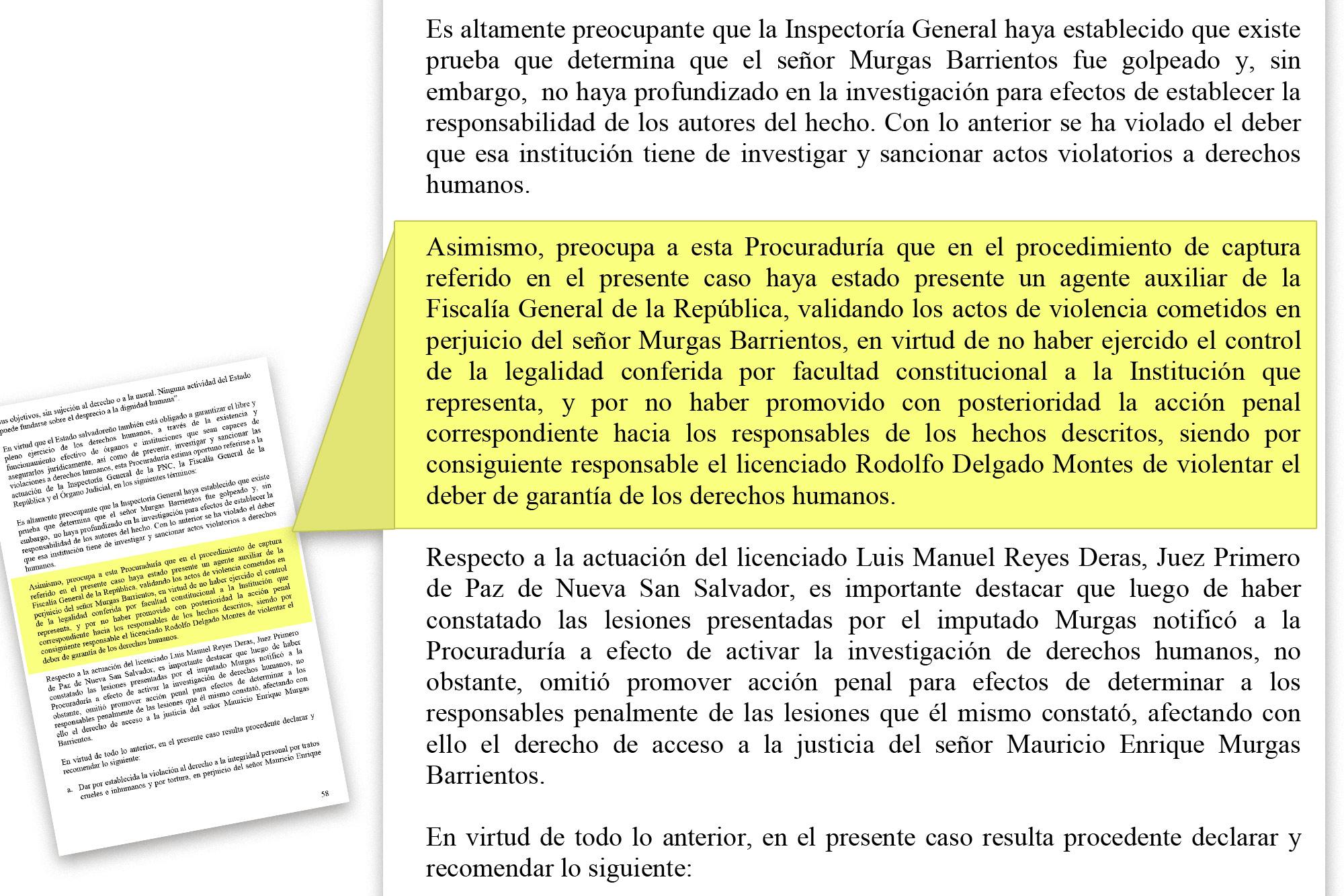 Extracto del informe “La Policía Nacional Civil y el respeto a los derechos humanos en El Salvador”, PDDH, diciembre de 2003.