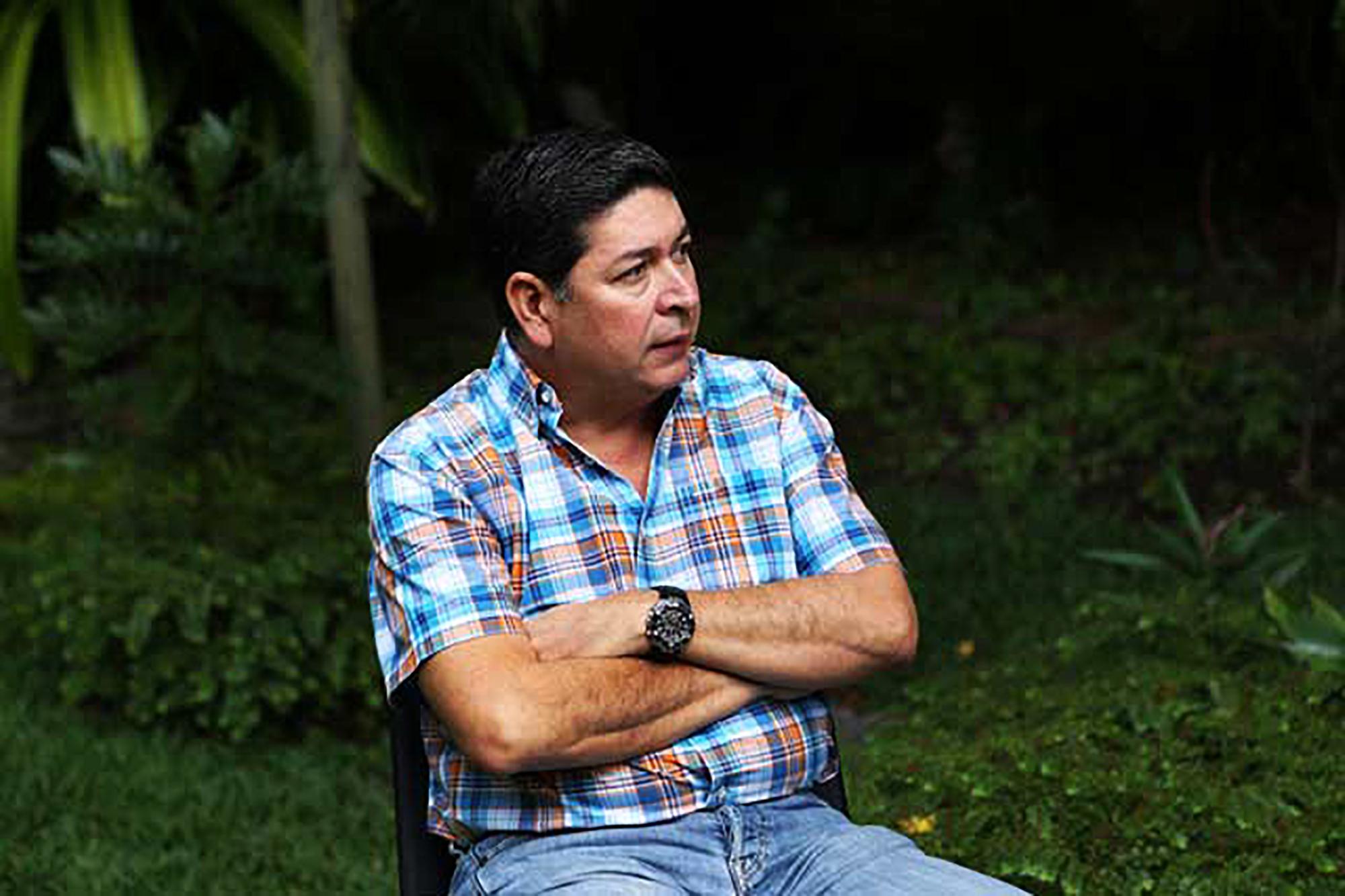 Walter Araujo durante su candidatura a la Alcaldía de San Salvador por el partido Gana. 