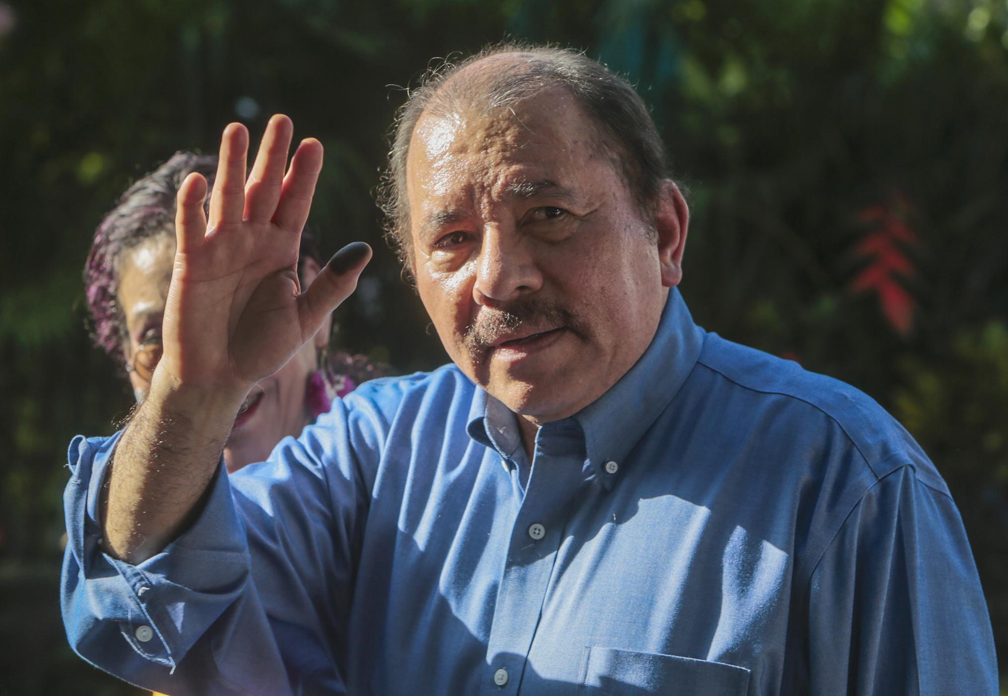 Daniel Ortega, presidente de Nicaragua, el 5 de noviembre de 2017, AFP PHOTO, inti ocon.