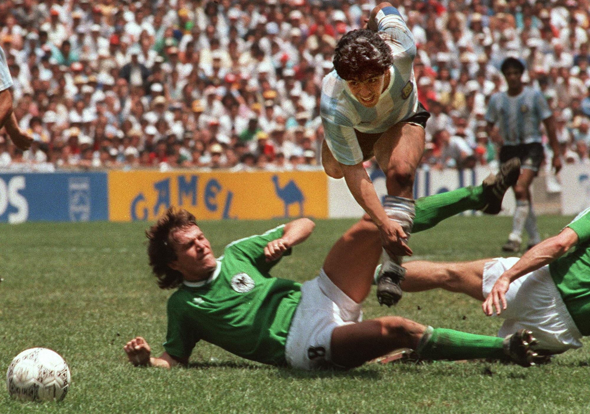 El 29 de junio de 1986, Diego Armando Maradona y su país se convertían en campeones del mundo tras vencer 3-2 a Alemania en el Estadio Azteca de Ciudad de México. Foto de AFP. 