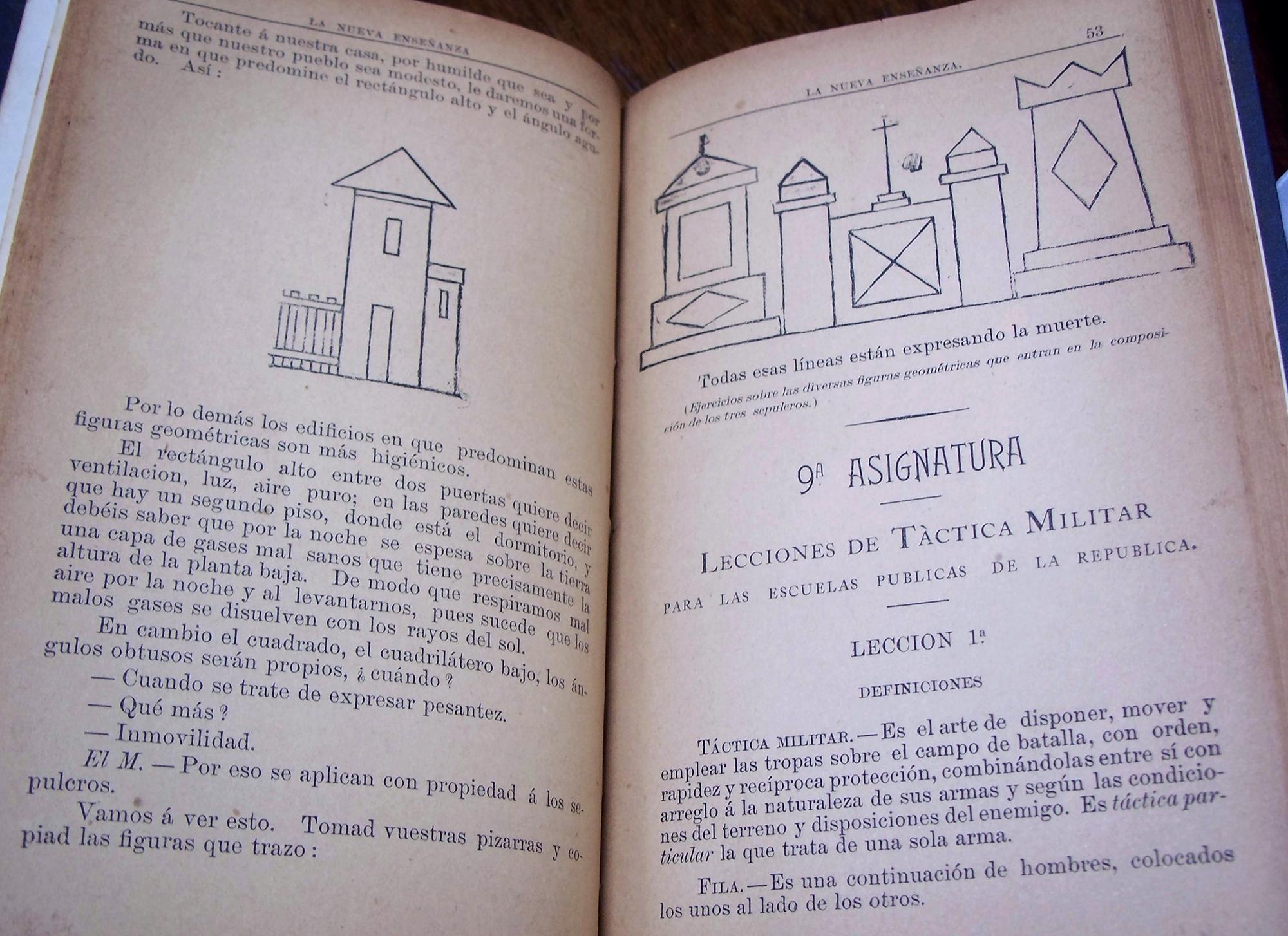 Páginas de La Nueva Enseñanza (abril 1896).