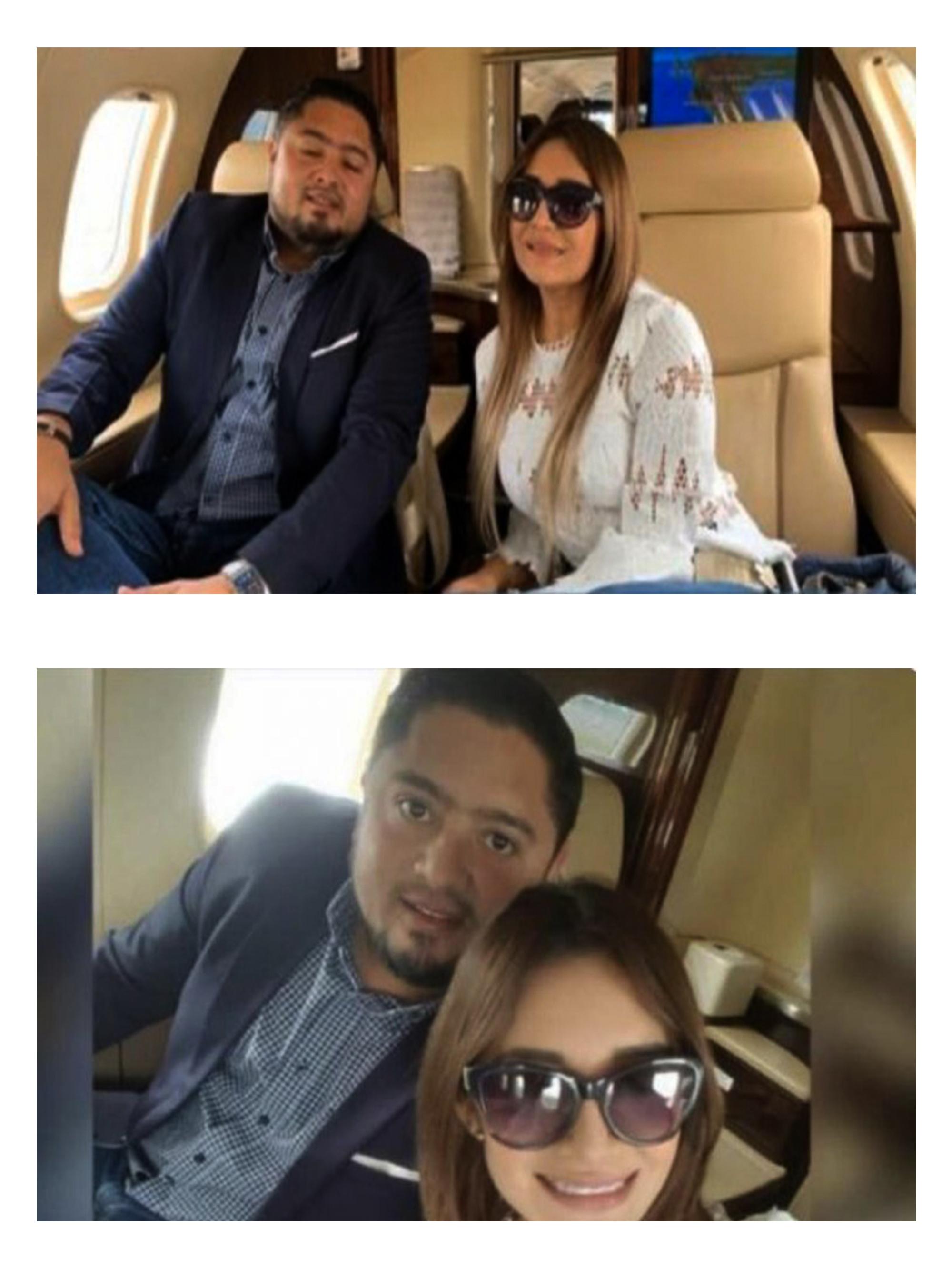Estas son las fotos que se tomaron Luna y su acompañante a bordo de un avión privado en su viaje a México. A partir de estas imágenes es que surgió el hashtag #QuiénPagóElViajeDeOsirisLuna