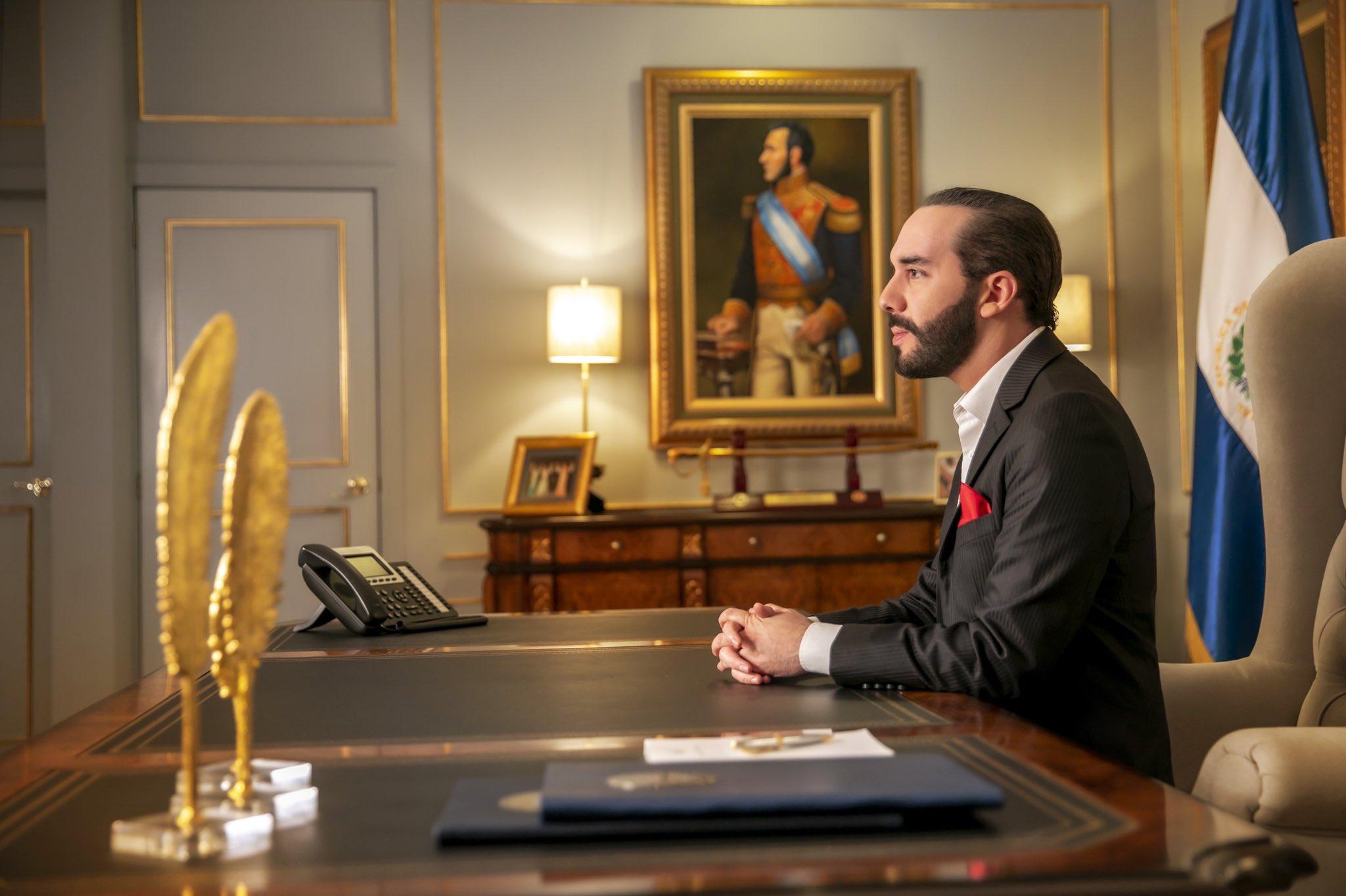 President Nayib Bukele addressed the U.N. General Assembly remotely on September 23, 2021. Photo: Casa Presidencial official Twitter account
