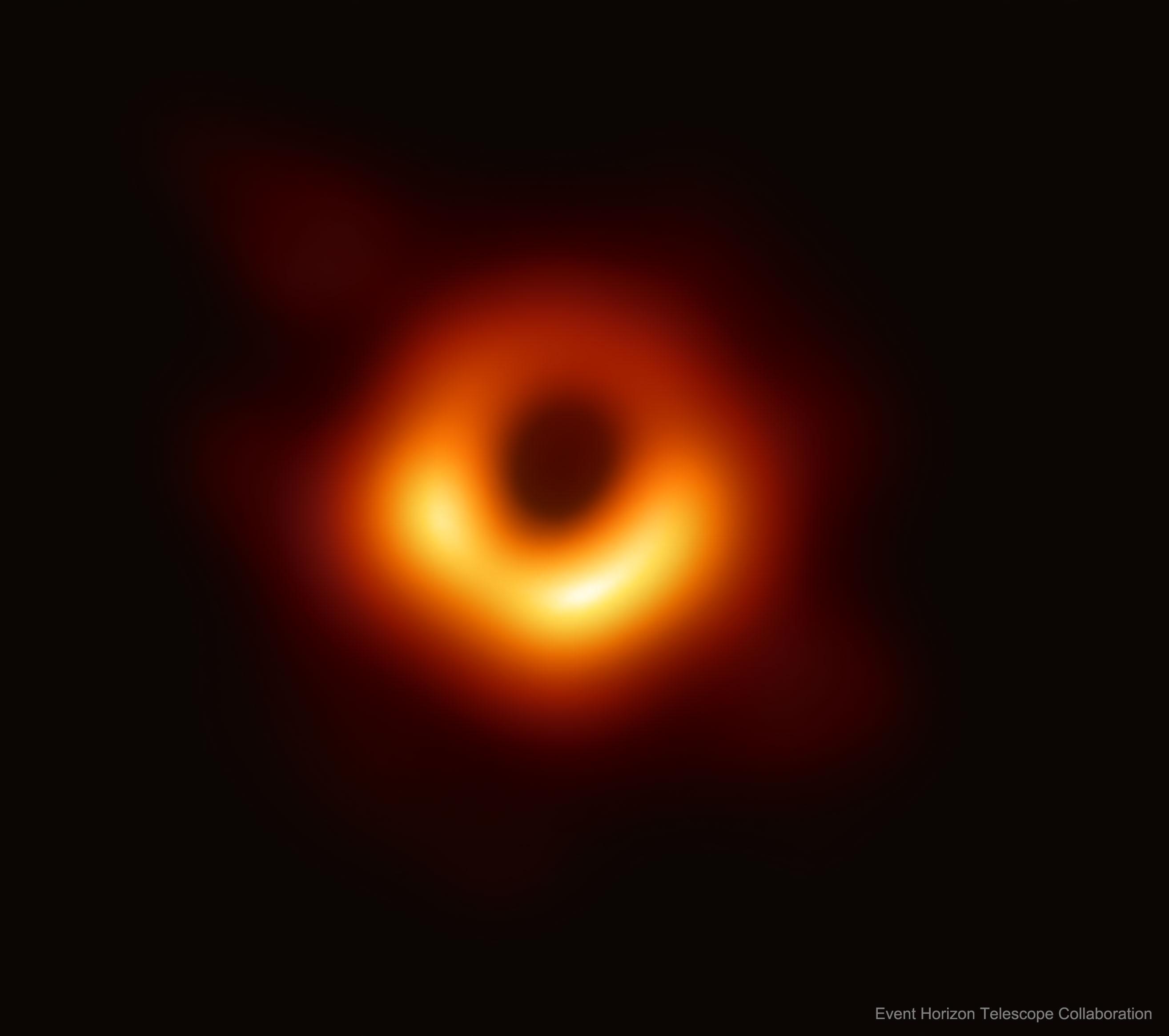 Imagen de agujero negro M87. Imagen de Event Horizon Telescope.