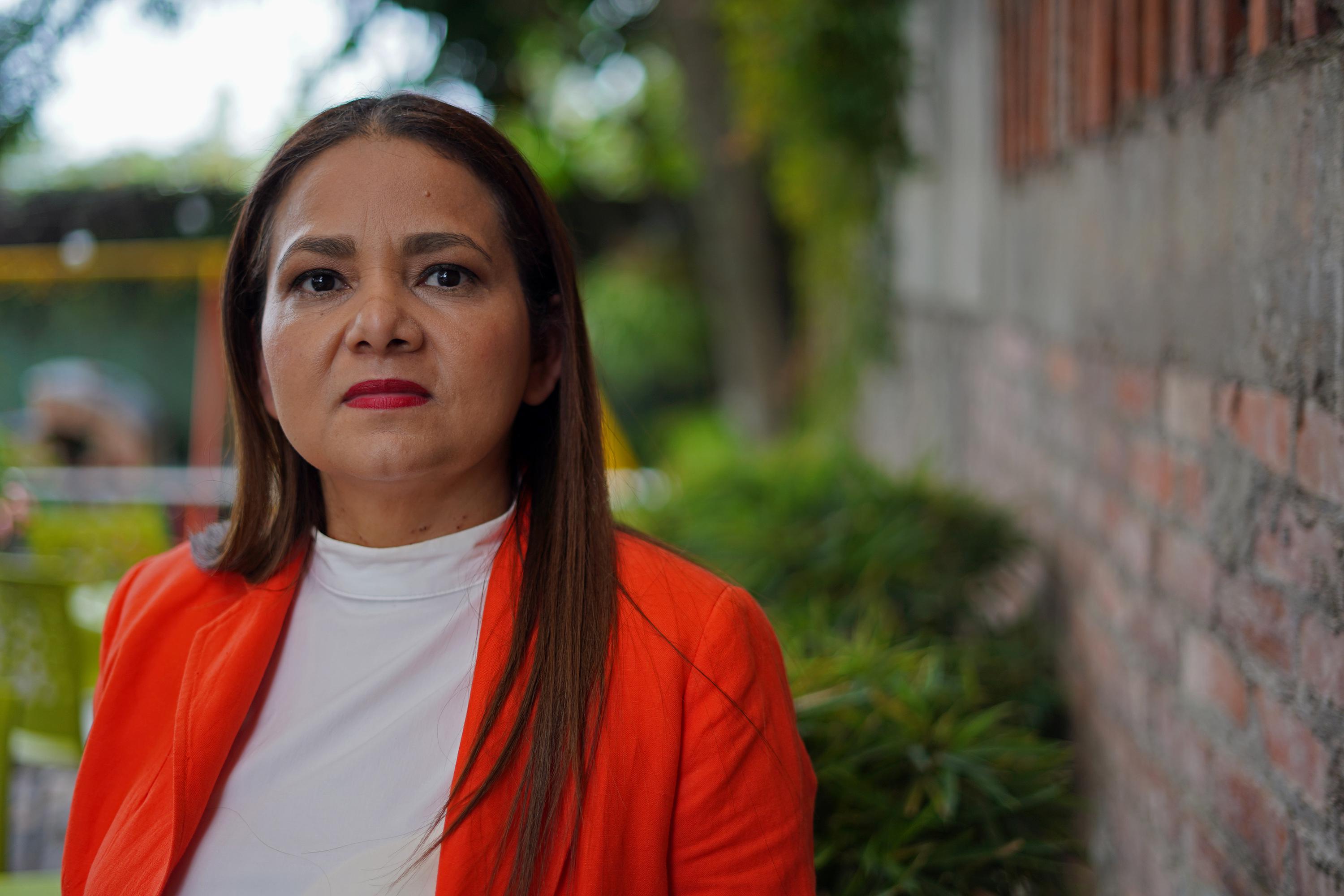 Cesia Romero, magistrada de la Cámara de lo Civil de Santa Ana, durante entrevista ofrecida a El Faro. San Salvador, 3 de septiembre de 2022. Foto de El Faro: Víctor Peña. 