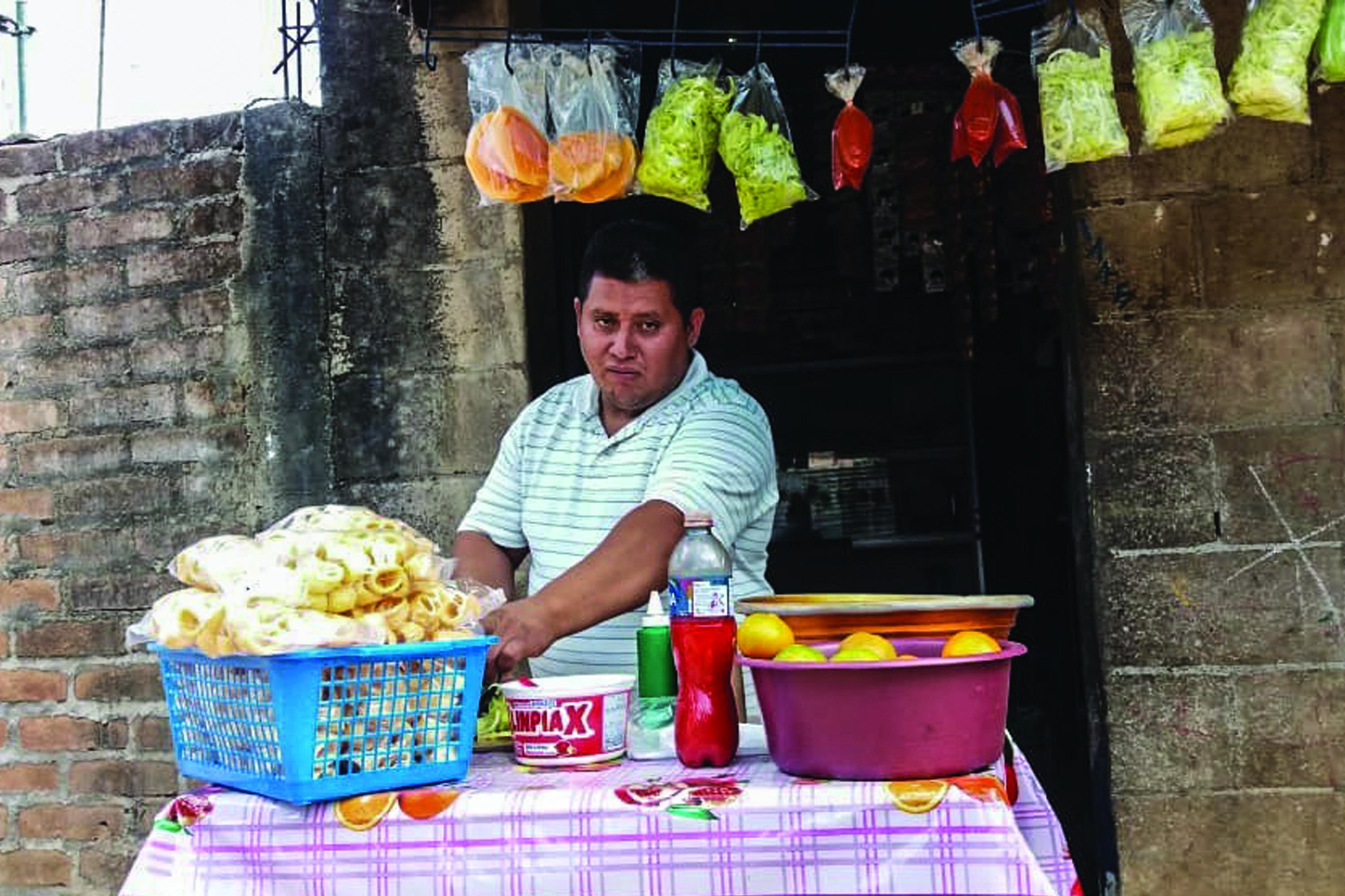 José Alfredo Grande is a bricklayer who also ran a fruit and lunch stand in the community. Photo: Courtesy
