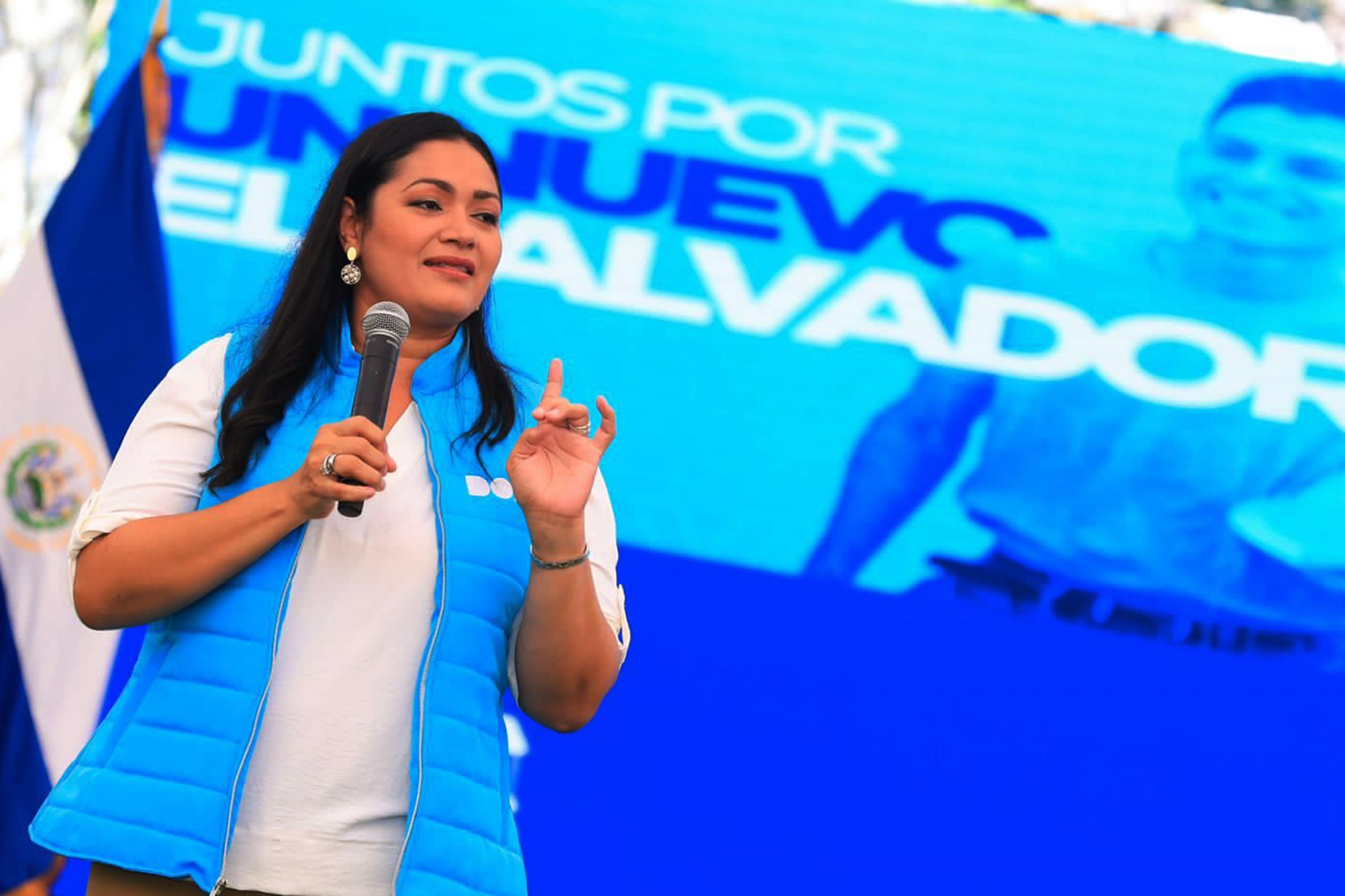 The Salvadoran Legislative Assembly named Claudia Juana Rodríguez, a longtime close collaborator of Nayib Bukele, as presidential designee on Nov. 30, 2023, as he geared up for his unconstitutional bid for reelection in February. Photo El Faro