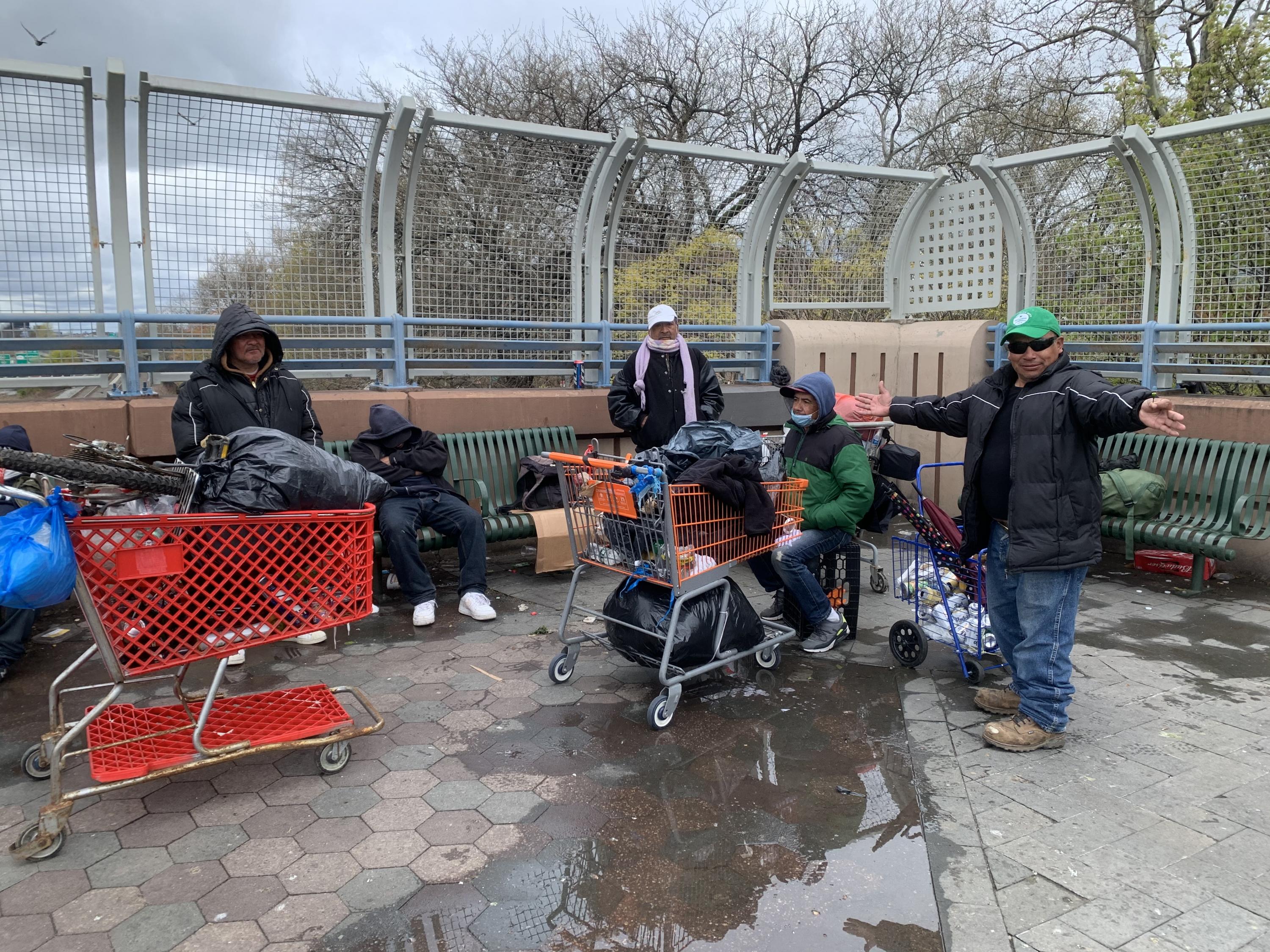 Junior Acosta lost his temporary jobs in the construction industry and now he is staying in a shelter on Jackson Heights.