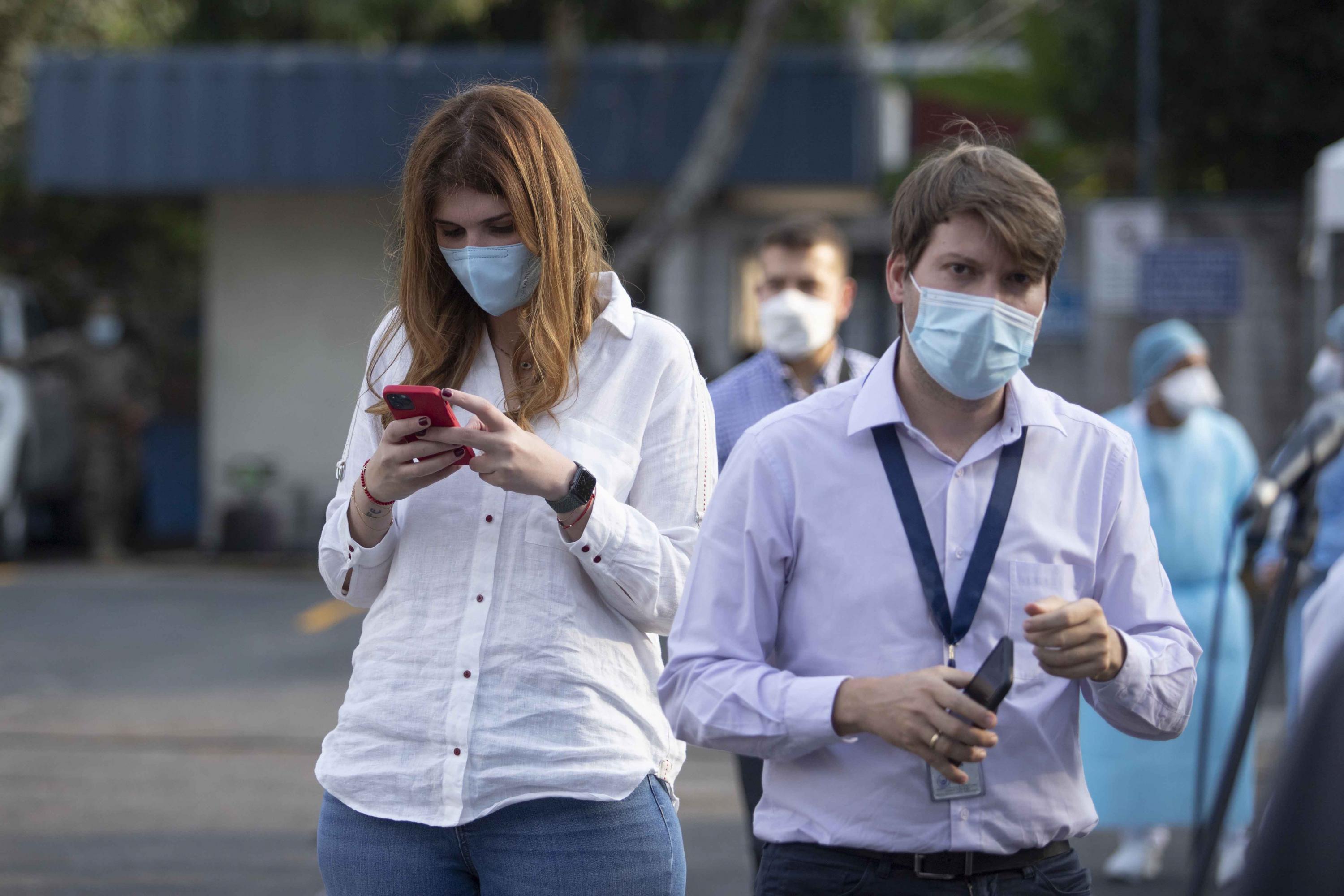 On February 17, Sarah Hanna attended the kick-off event for El Salvador’s Covid-19 vaccination campaign for frontline workers. Photo: Carlos Barrera.