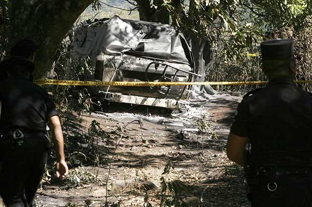 Los diputados de Arena fueron asesinados a las 2:30 p.m. en esta área boscosa de la finca La Concha, en la aldea Jocotillo, del municipio de Villa Canales.