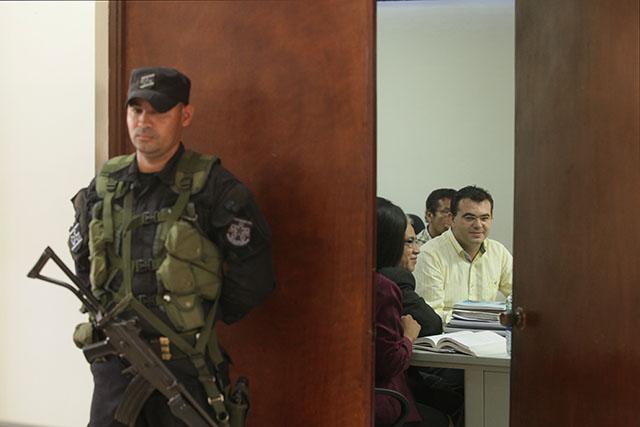 Antonio Rodríguez durante la audiencia del jueves 4 de septiembre 2014. Foto Mauro Arias
