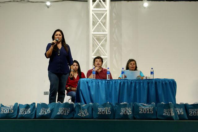 La alcaldesa en funciones de Nuevo Cuscatlán, Michelle Sol,