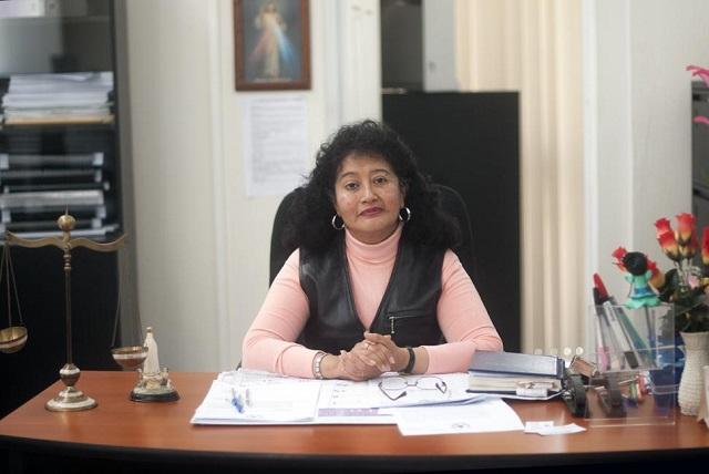 Yassmín Barrios, jueza del Tribunal A de Mayor Riesgo de Guatemala. Foto Sandra Sebastián (Plaza Pública).