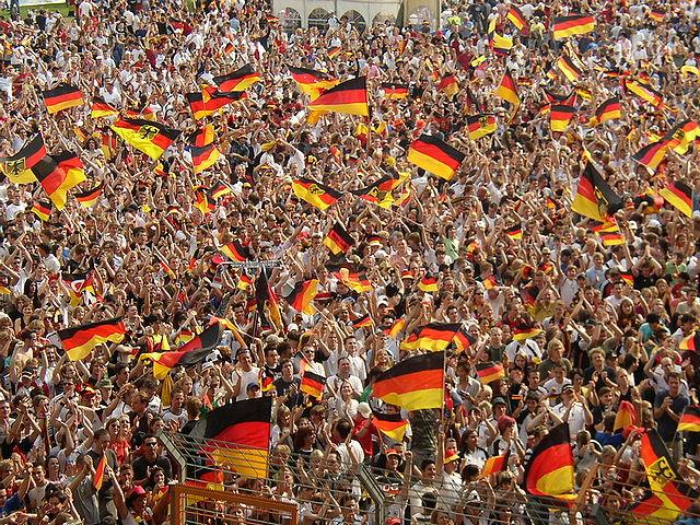 La afición alemana no celebra un Mundial desde Italia 1990, ganado como Alemania Occidental. Foto Arne Müseler (arne-mueseler.de).