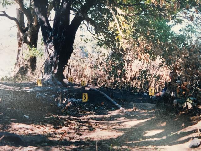 Los diputados de Arena fueron asesinados a las 2:30 p.m en esta área boscosa de la finca La Concha, en la aldea Jocotillo del municipio de Villa Canales.
