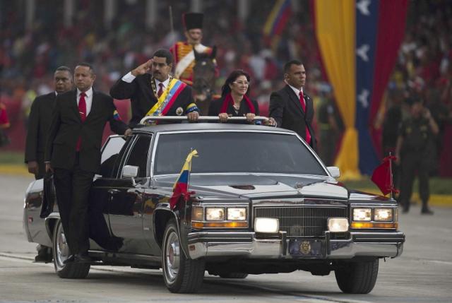 Nicolás Maduro durante la juramentación como presidente de Venezuela, el 19 de abril de 2013. Foto archivo El Faro.