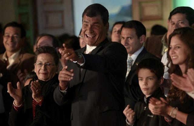 Rafael Correa, presidente de Ecuador. Foto archivo El Faro.