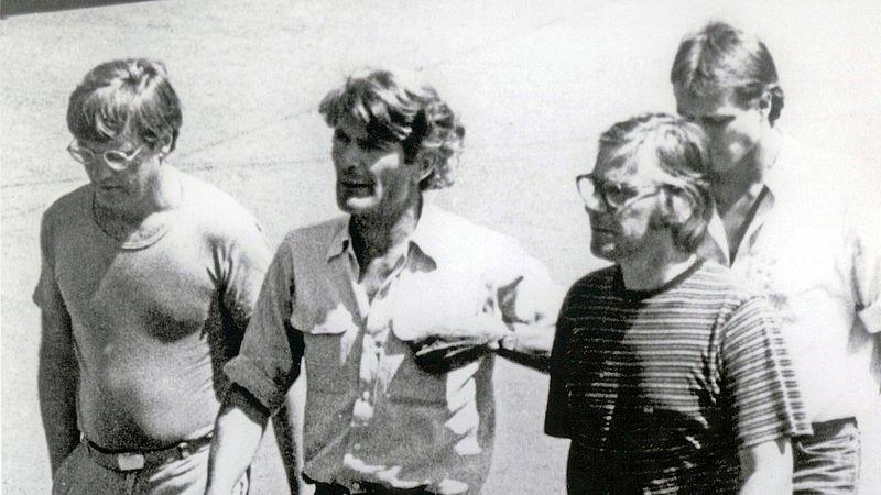 El equipo de periodistas holandeses asesinados por el Ejército salvadoreño en marzo de 1982 en Chalatenango. Foto cortesía de Zembla.